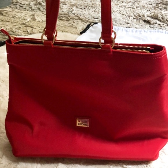 NEW Love Moschino Nylon Large Bag with matching leather (not PU) card holder! - Picture 4 of 14